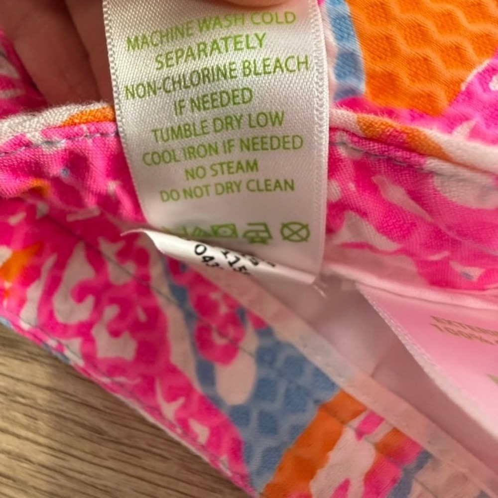 Lilly Pulitzer Adie Shorts Textured Cotton Feeling Tanked Bright Summer Preppy 8 - Picture 9 of 12